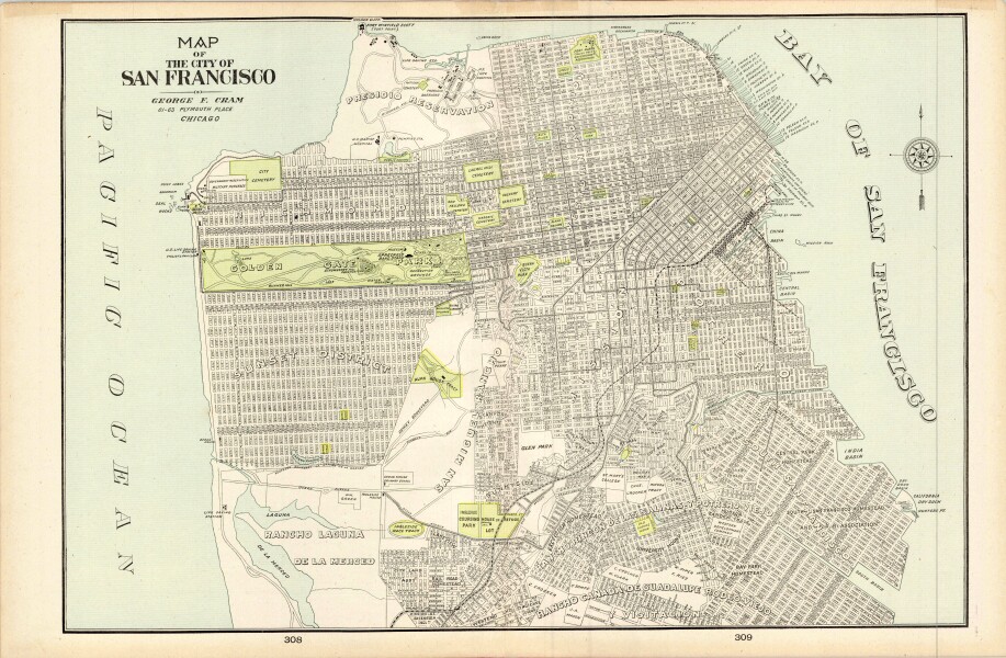 E205 - Cram's San Francisco 1898 - M5849