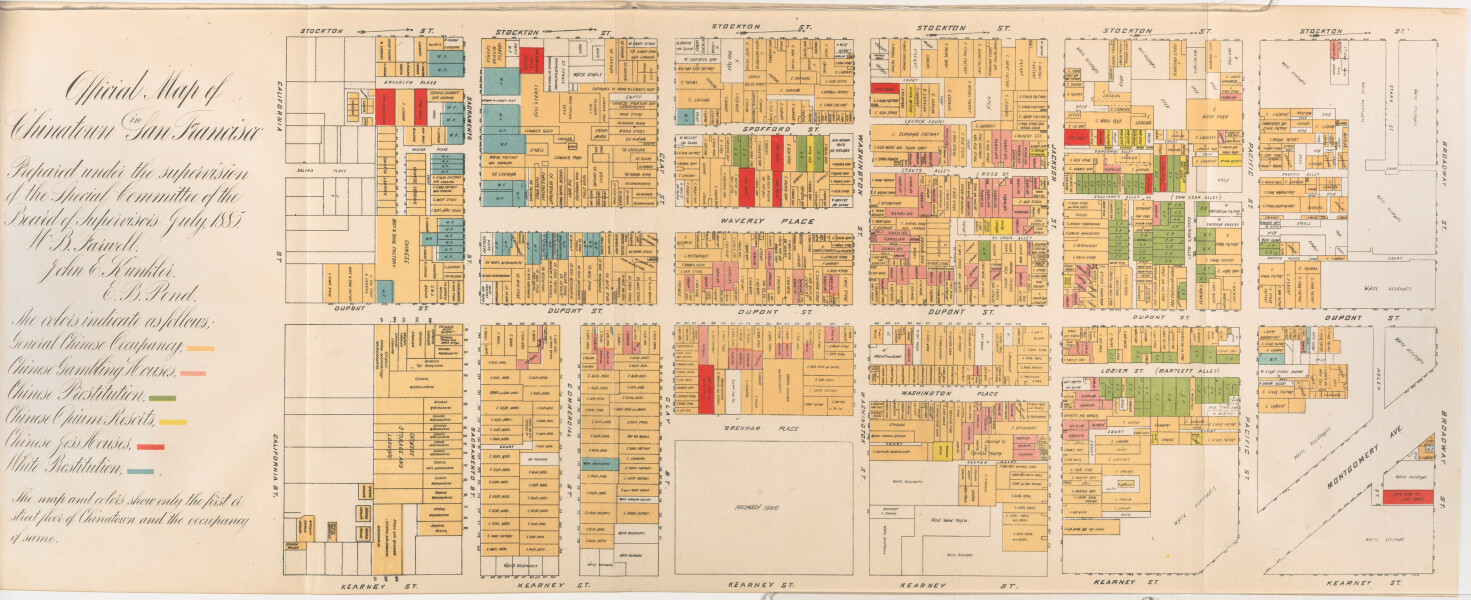 E205 - San Francisco Chinatown, by Board of Supervisors, Farwell, Kunkler & Pond, 1885 - M5858