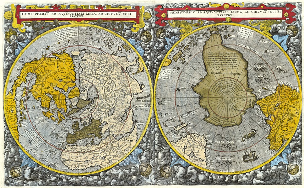 E205 - The World - Cornelius de Jode - 1593 - M5858